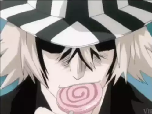 Jo Jo Bleach Character Eating Lollipop