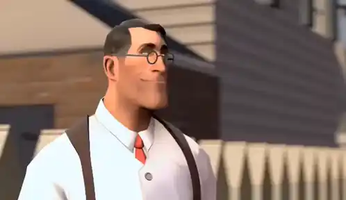 TF2 Medic and Heavy Enjoy Coffee