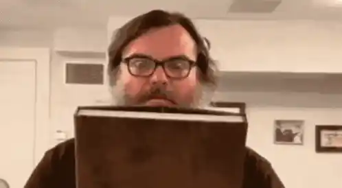 Jack Black Amazed by Glowing Book